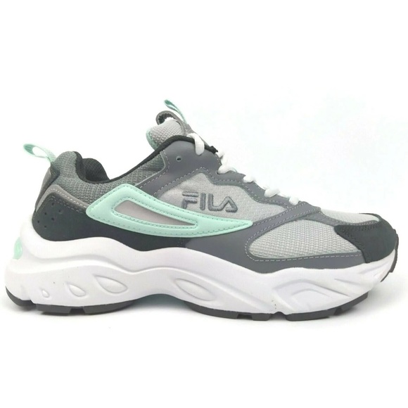 Fila Shoes - FILA Recollector Mint Green & White Athletic Sneakers